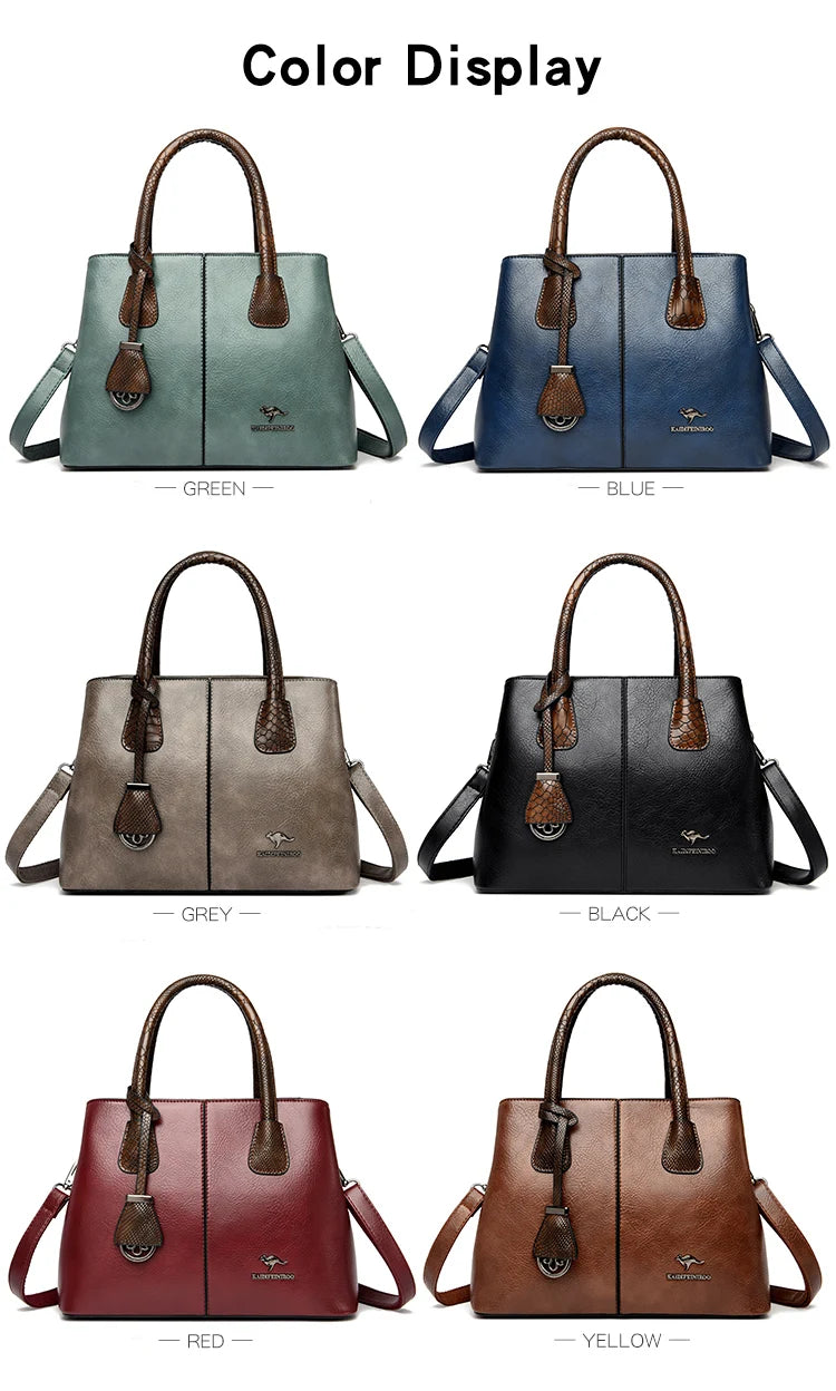 Fashion Crossbody Bags for Women Designer Ladies Purses and Handbags High-quality Soft Leather Women Shoulder Messenger Bags Sac