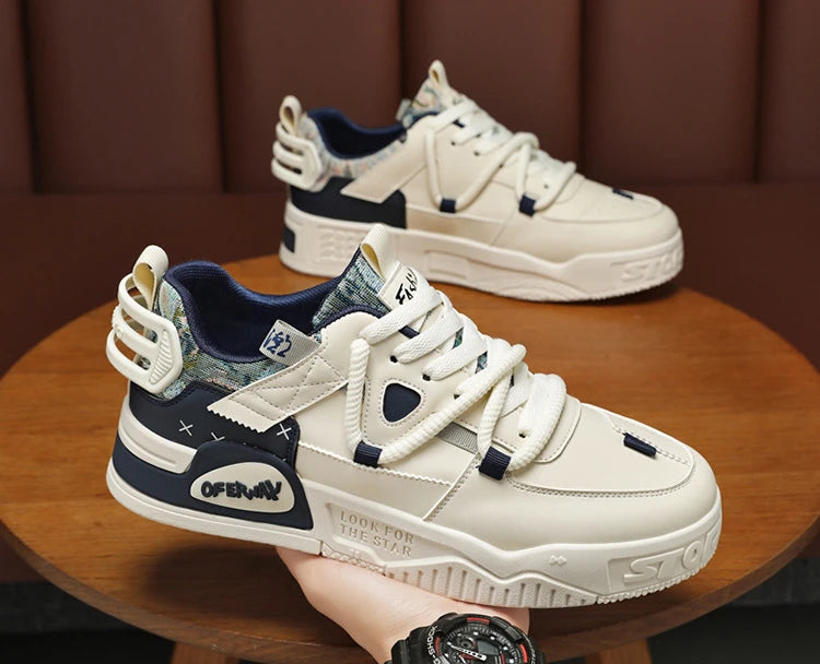 New Shoes for Men Sneakers Breathable Casual Fashionable Skateboard Shoes Male Low Top Platform Vulcanized Shoes Tenis Masculino