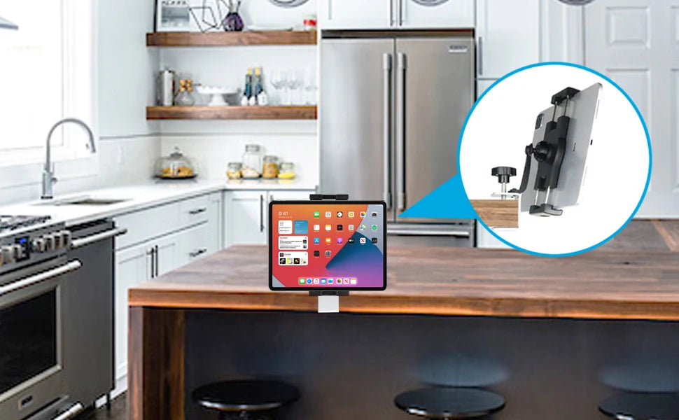 YNMIWEIM Kitc Küchen-Tablet-Halter - 4,7–13 Zoll, 4 cm