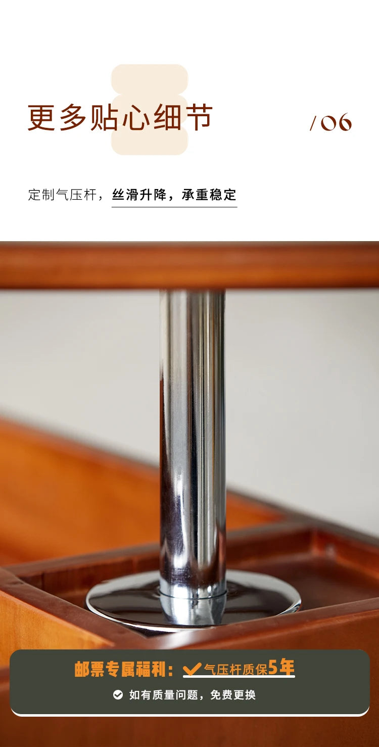 Cabinet Wood Coffee Table Lift Portable Walnut Design Living Room Side Table Folding Modern Luxury Mesa De Centro Sala Furniture