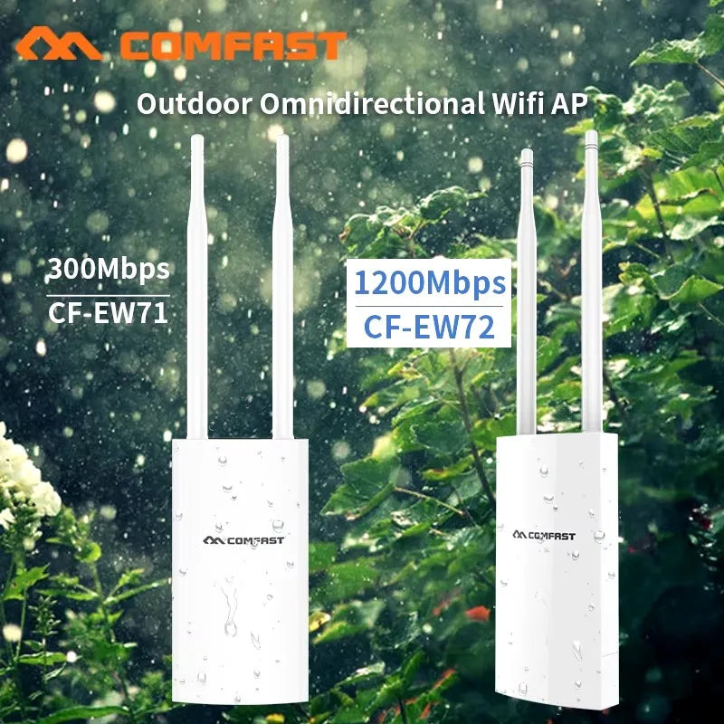 WiFi-Repeater 2025: Comfast 300Mbps-1200Mbps Wireless Outdoor - 2.4&5.8GHz High Power Waterproof Street Extender Router Antenna AP Collection