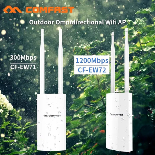 WiFi-Repeater 2025: Comfast 300Mbps-1200Mbps Wireless Outdoor - 2.4&5.8GHz High Power Waterproof Street Extender Router Antenna AP Collection