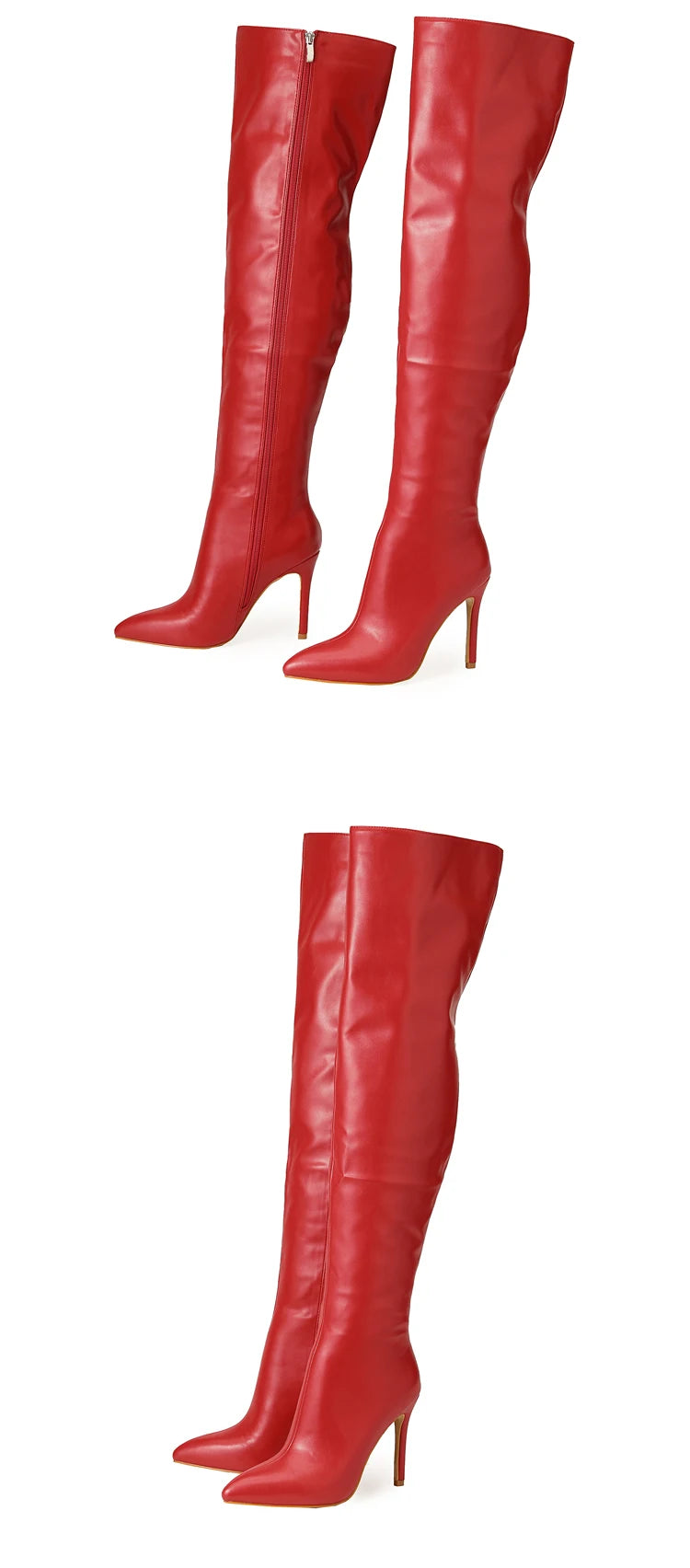 Damen-Stiefel 2025: Elegant-Vintage Over-Knee - Trendy Lady Collection