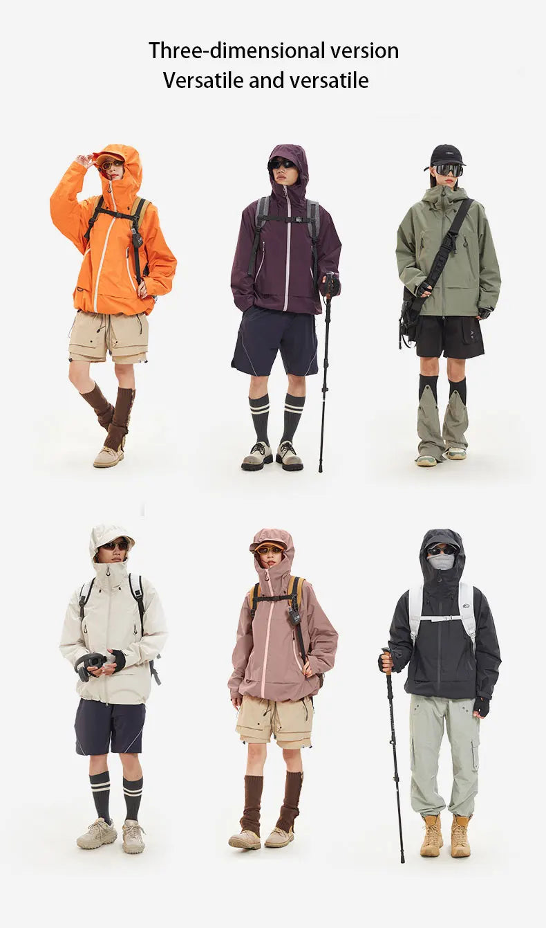 OutdoorPro Wanderjacke Wasserdicht - Unisex 700g S-XXL