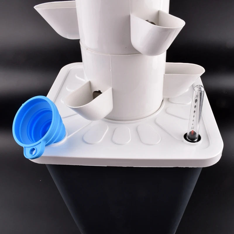Vertical Hydroponic Tower Greenhouse Garden Indoor Soilless Culture Growing System Vertical Tower Veg Planter Grow Pot Kit