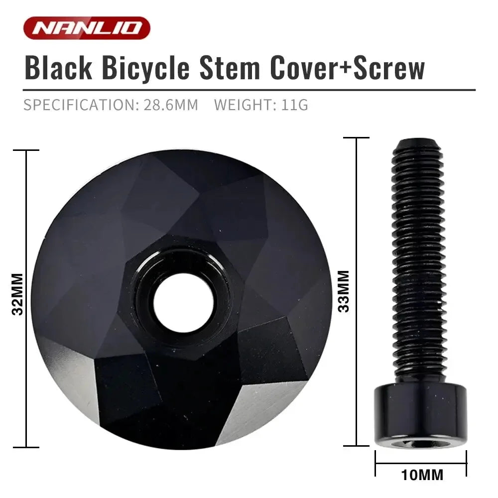 Fahrrad Steuersatz Kappe Gebrannt Blau MTB Rennrad Vorbau Steuersatz Top Kappe Abdeckung mit Schraube für 28.6mm Gabel Kopf Rohr Radfahren Zubehör - Golden Bridge Store