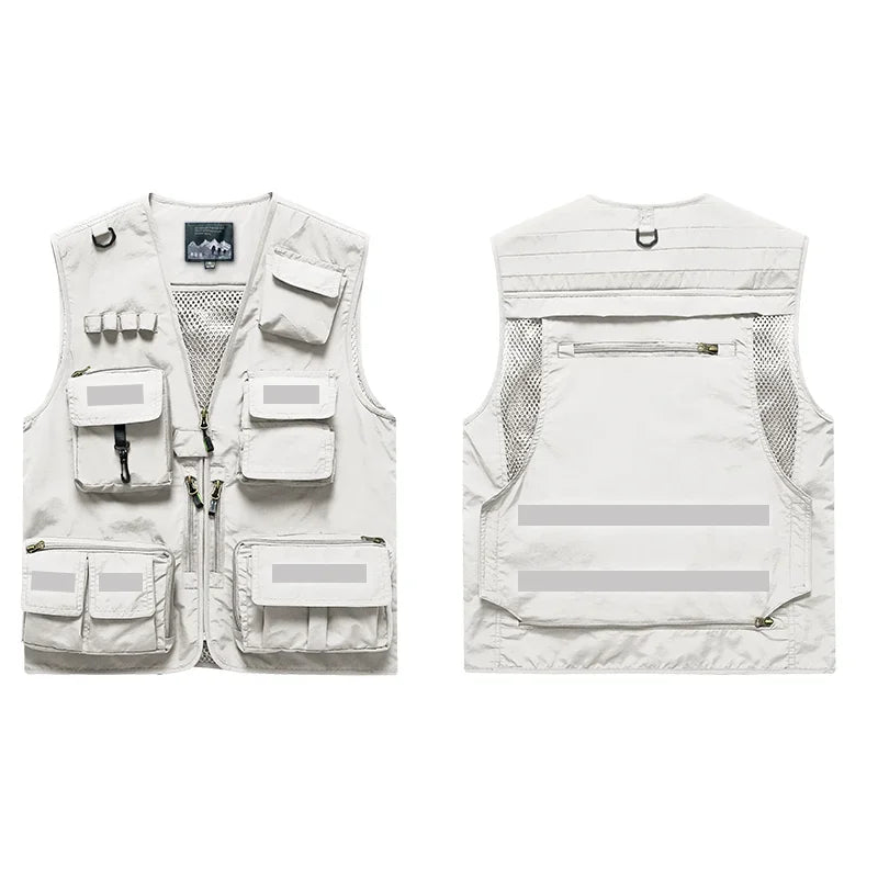 OutGear MultiPocket Jagdweste - 12 Taschen, Mesh, L