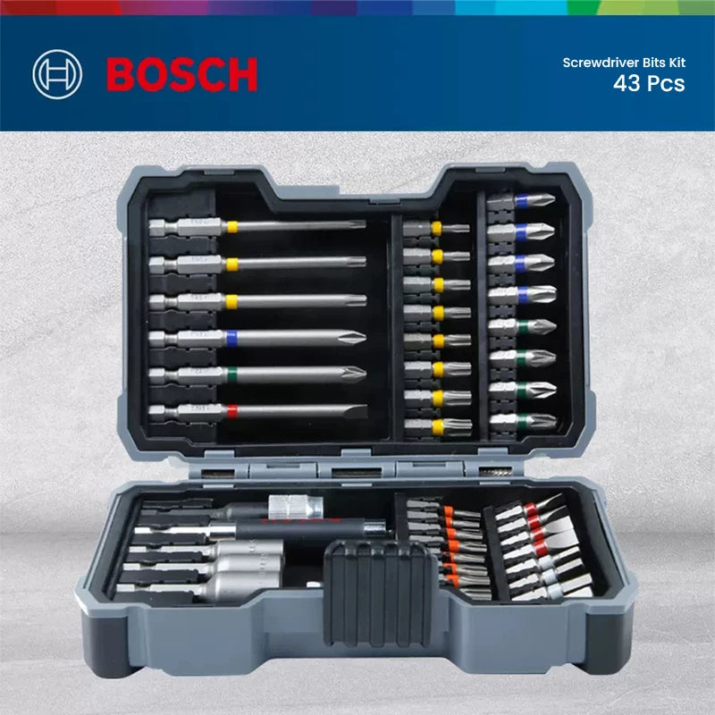 Bohrer-Set 2025: Bosch Mix Drill Bit Sets 7/15/25/33/43pcs High-speed Steel - Drilling Bit Impact Drill PH/PZ/S/L/HEX Magnetic Screwdriver Head Collection
