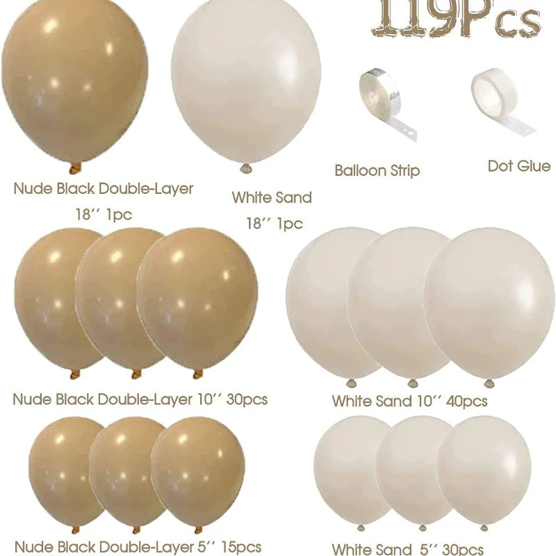 Eleganza Premium Ballongirlande Luftig - 100 Stk 3m 30cm