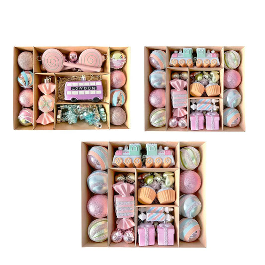 Kesoto Weihnachtskugeln Set Bruchsicher - Ø5 cm Kunststoff 24 Stück