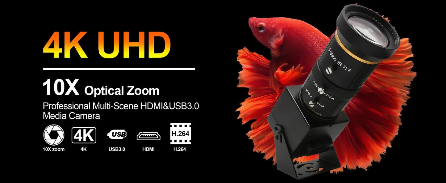 Cameră web ELP ELP-USB4KCAM30H 4K60FPS - USB3.0 HDMI 1/2.8"