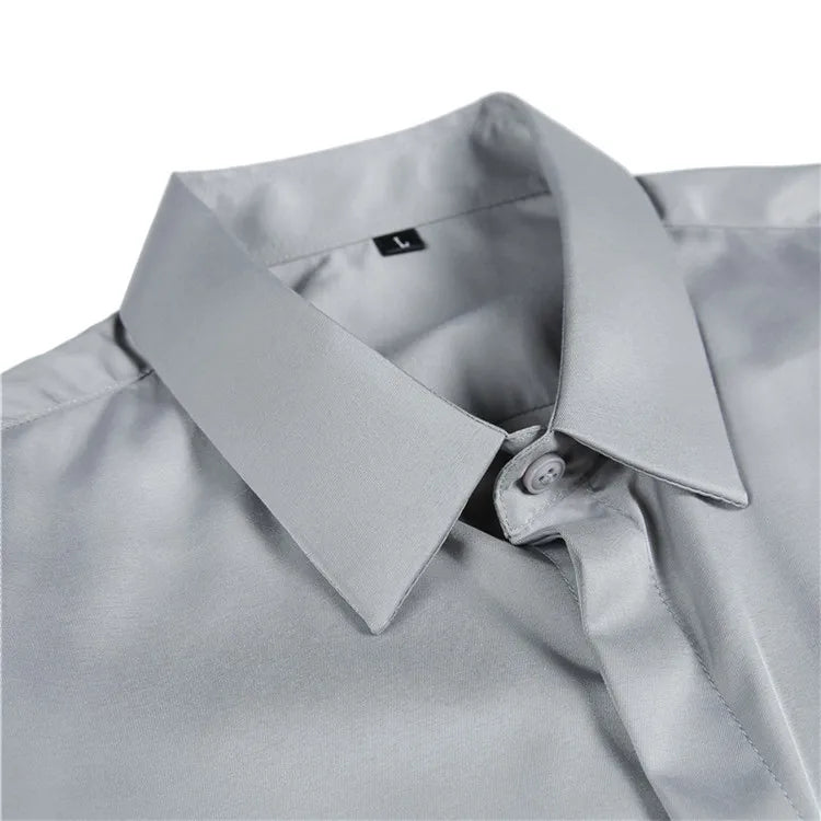 8Farben SlimFit Langarmhemd - Gr. M-L, Feiner Stoff