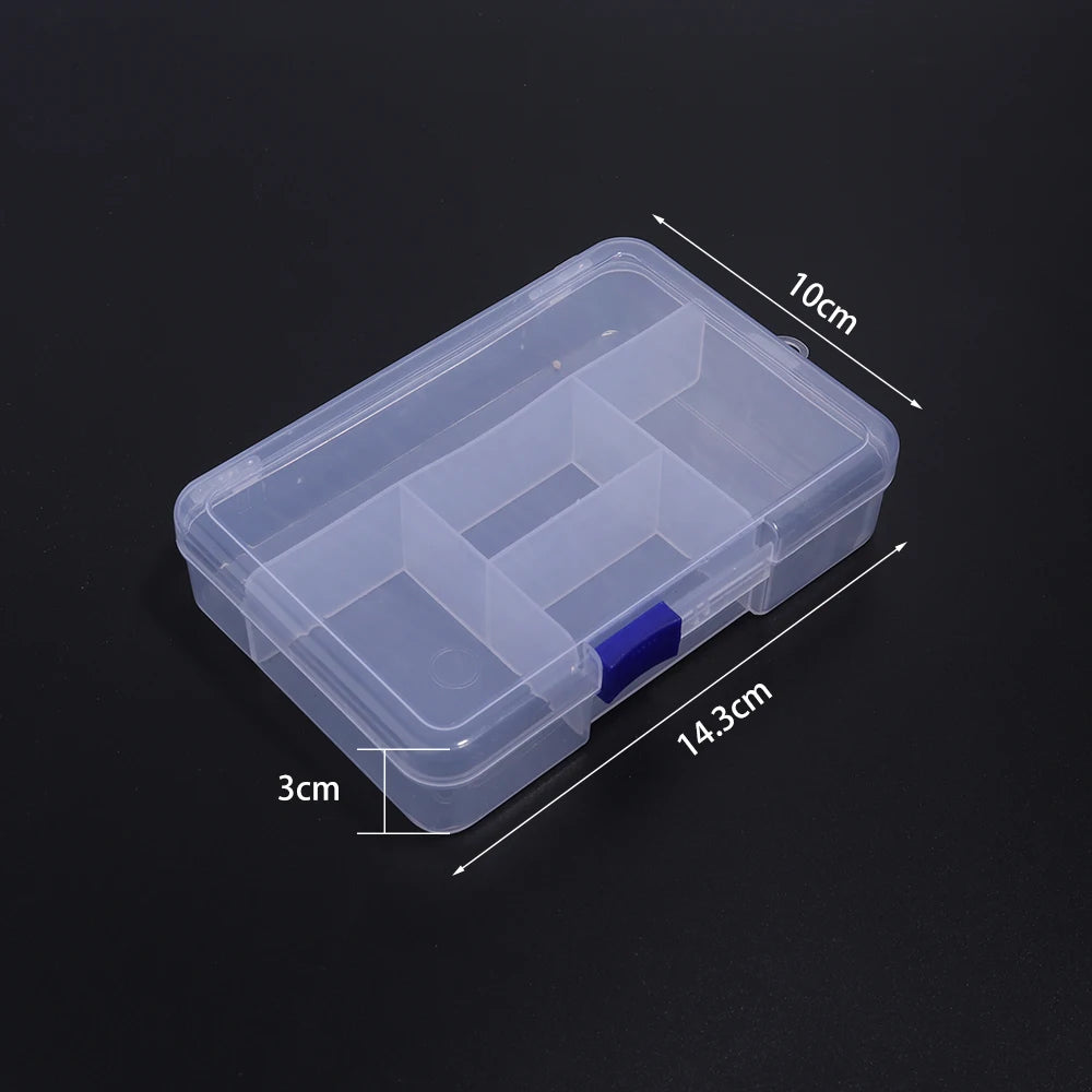 Plastik Schmuck Boxen Plastik Werkzeug Box Verstellbar Handwerk Organizer Lagerung Perlen Armband Schmuck Boxen Verpackung Großhandel