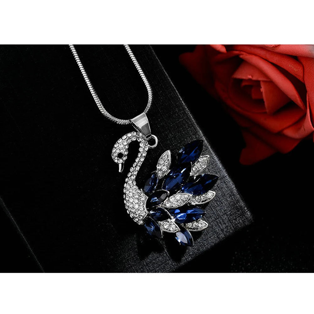 FSUNION 2025 New Elegant Simulated Pearl Choker for Women Silver Color Chain Long Necklaces Pendant Fashion Jewelry Accessories