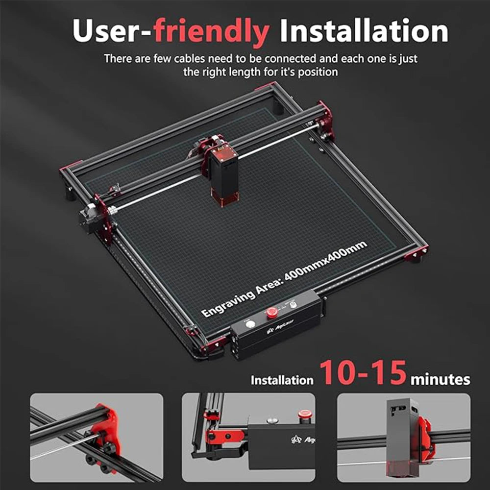 Laser-Gravur-Kit 2025: AlgoLaser DIY Rotary Roller 360° Rotation Engraving Cylindrical Objects Collection