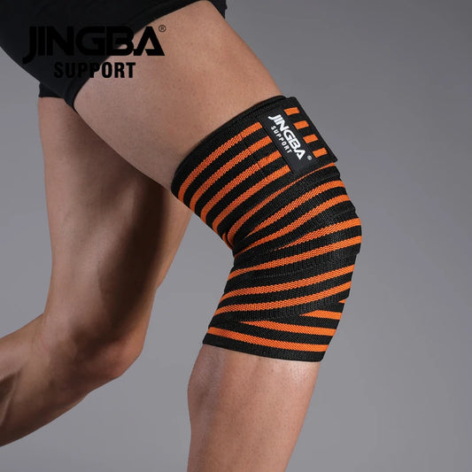 Kniebandagen 2025: JASONTUTU 1 PC Knee Wraps Men Fitness Weight Lifting - Elastic Bandage Compression Knee Support Sports Strap Protector Bands Pad Collection