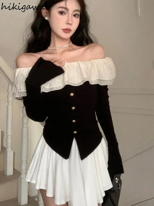 HIKIGAWA 7 Schulterfrei Top - Slim Kurz 4-16In Polyester