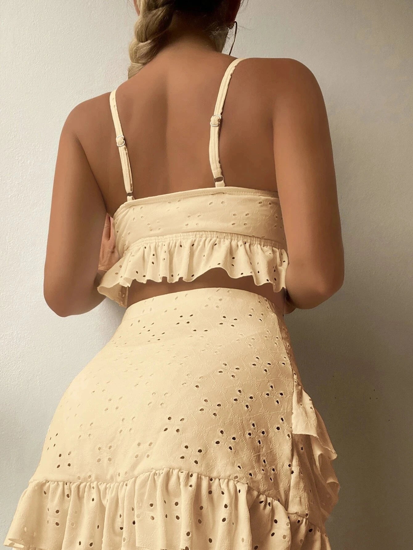 2025 3pack Schwimmbekleidung Frauen: Bikini Schwimmanzug Strand Rock - Knoten Badeanzug Strandmode Rüschen Zweiteilig Bikini Set Biquini Vielseitigkeit