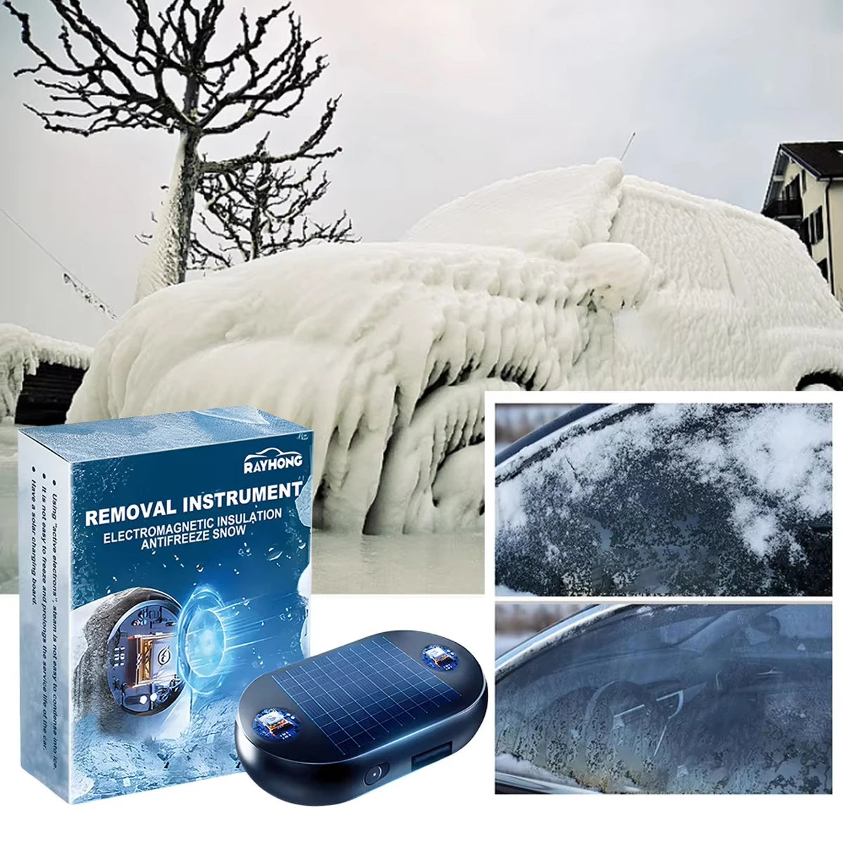 Auto-Enteiser 2025: Solar Elektromagnetisch Windschutzscheibe - Winter Car Collection