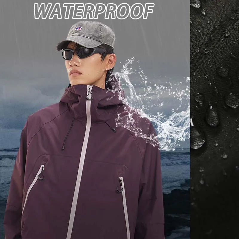 OutdoorPro Wanderjacke Wasserdicht - Unisex 700g S-XXL
