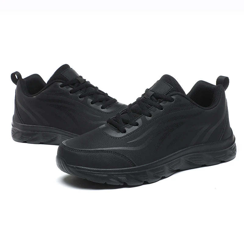 Sneakers Men Summer Trendy Light Weight Fashion Sport Footwear Boys Winter Running Mens Casual Shoes Walking Shoes All Black