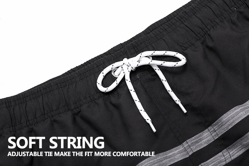 DATIFER Summer Men Beach Print Shorts Surfing Swimwear Fitness Workout Trunks Male Sportswear With Pockets Pants