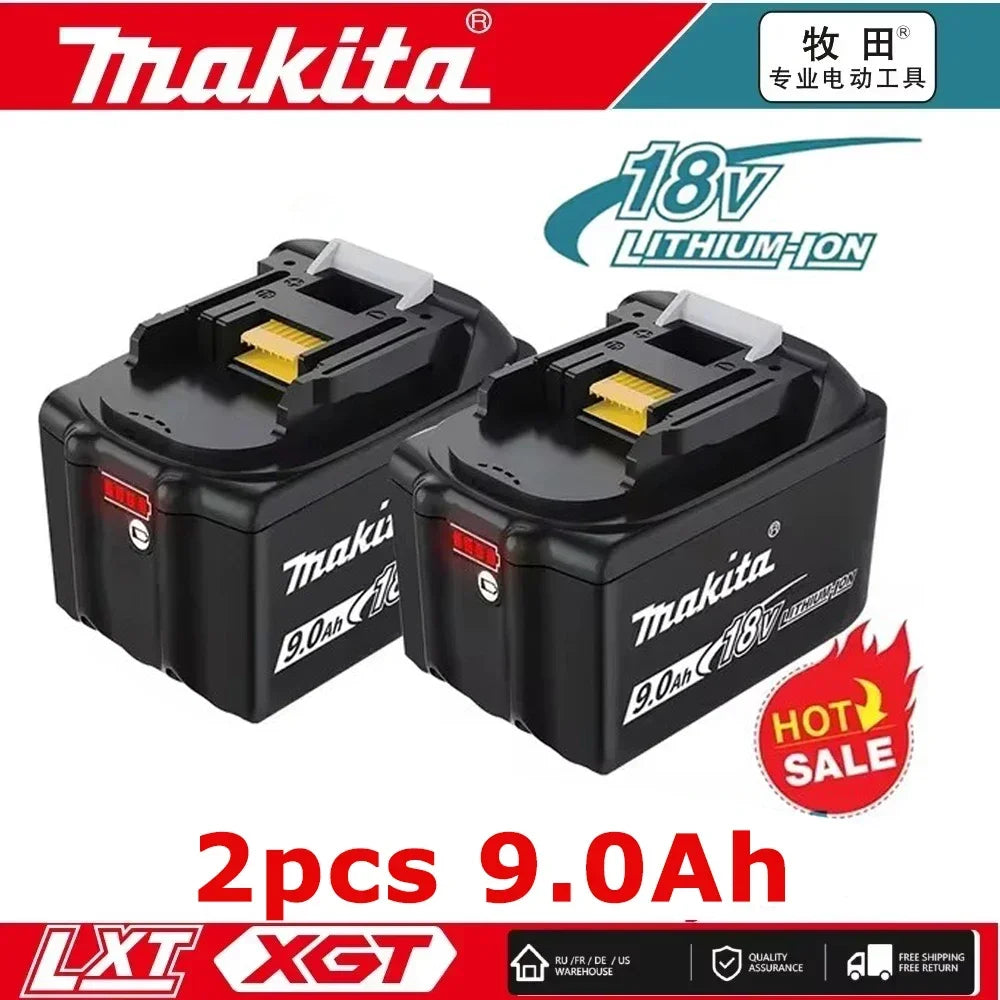Makita 18V 9AH 9000mAh Battery Rechargeable Li-ion Lithium-ion Batteries Charger for BL1860B BL1850 BL1830 BL1815 LXT400