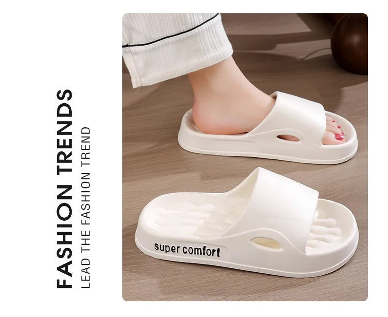 Dick Plattform Hausschuhe für Frauen Heim Weich Sohle Kissen Slides Sandalen Frau Sommer Strand Rutschfest Flip Flops Badezimmer Hausschuhe