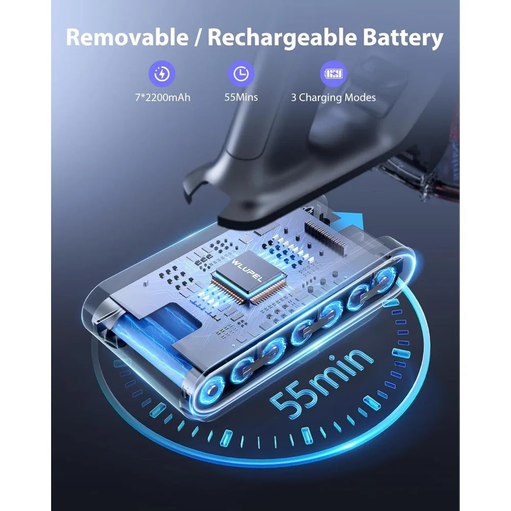 Staubsauger 2025: 40kPa Cordless 450W Stick - LED Touch Screen 55Mins Collection