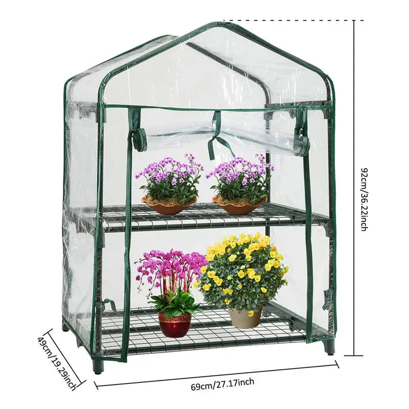 Outdoor For Garden Gardening Warm Waterproof Greenhouse Portable Mini Planter House Flower Frame Meaty Sun Room Hothouse Cover