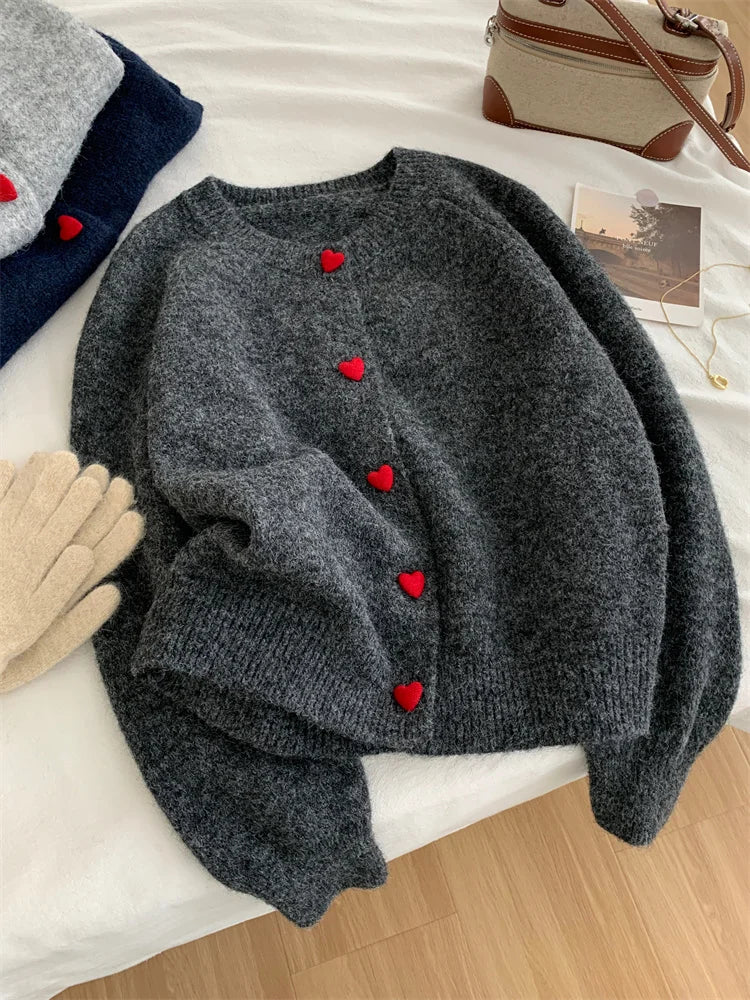 Cardigan din lână MOOIRUE APPAREL cu cataramă pentru umăr - Mărime normală, croială slim, material poliester, lână, spandex, nailon