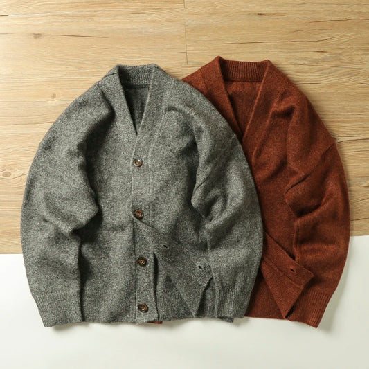 American Vintage Herren Cardigan Warm - Stark, M/L, V-Auss.