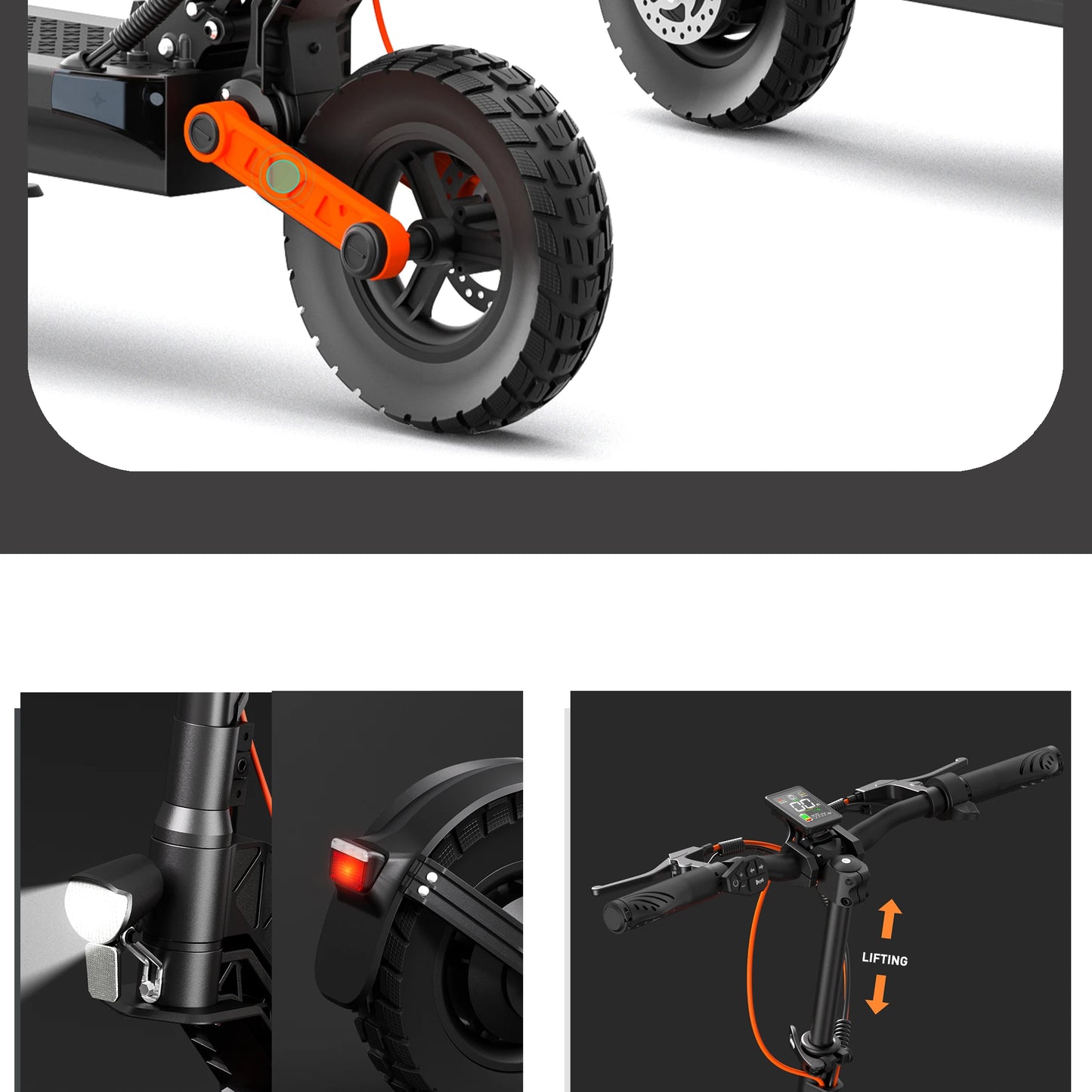 JOYOR S5 Faltbar - Kapazität 13Ah Leistung 500W Reifen 10 Zoll