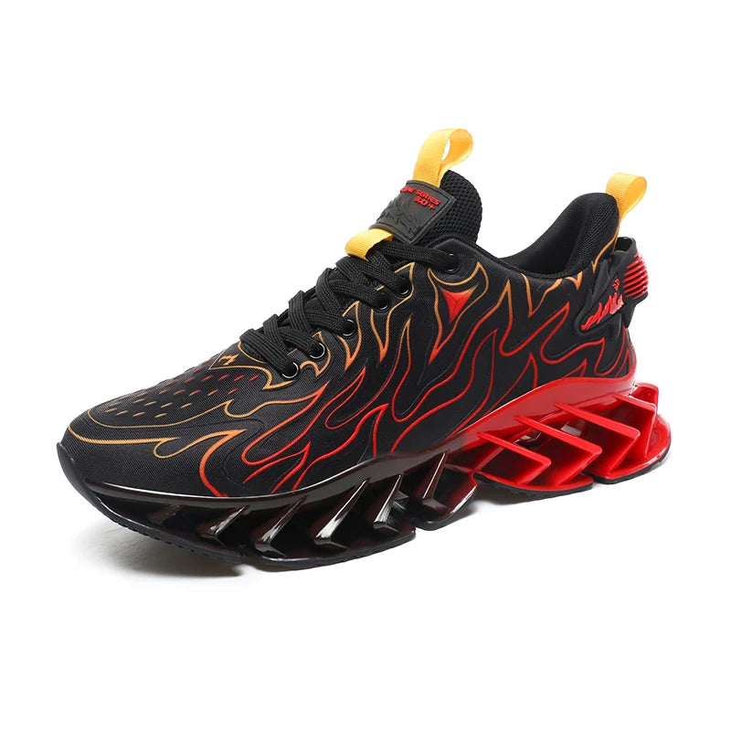 Sneakers Man Flat Casual Mesh Breathable Tennis Shoesfashon Thick Bottom Cushioning Sports Walking Shoes for Men Sneakers