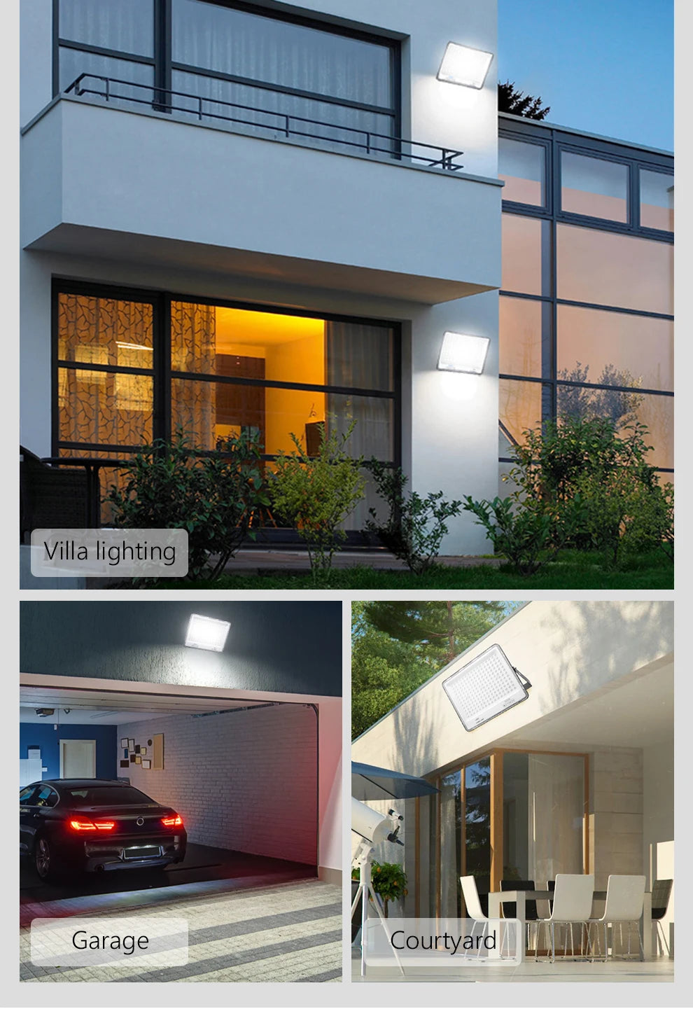 LED-Flutlicht Outdoor-Beleuchtung 220V 240V Flutlicht wasserdicht IP66 Reflektor Projecteur LED Exterieur Focus Spotlight