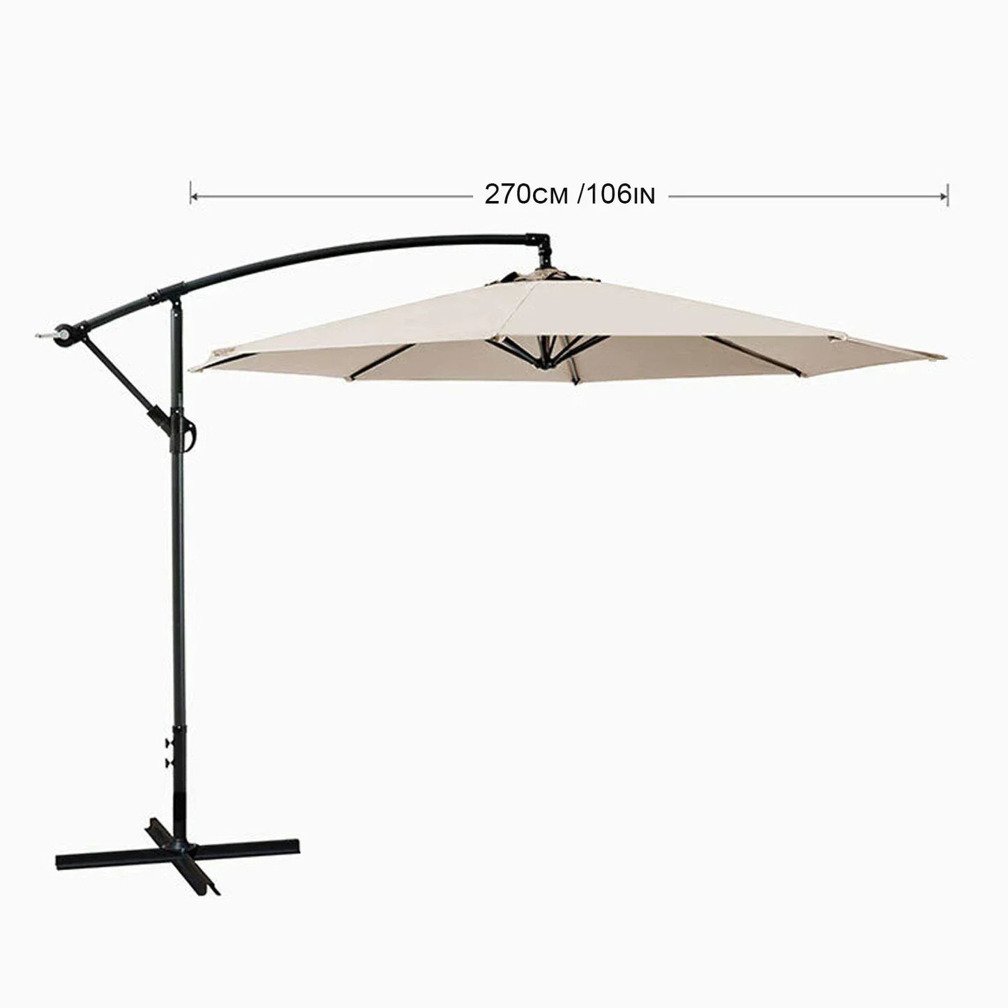 Sonnenschirm-Bezug 2025: 2/2.7/3m UV-Schutz Parasol Sonnenschutz Schirm-Bezug - Wasserdicht Garten Strand Ersatzbezug 6/8 Streben