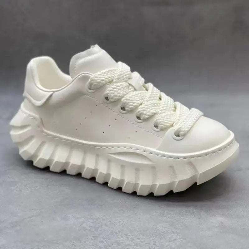 Designer Men's Sneakers New Thick-soled Shoes Casual Sports Flat Heel Round Toe Comfortable Trend Fashion Elastic