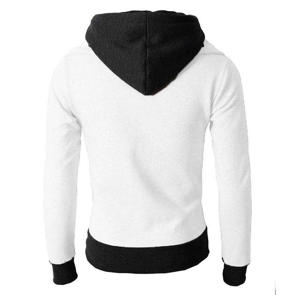 Zipper Slim Fit Fleece-Bomber mit Kapuze - S/M/L, Slim