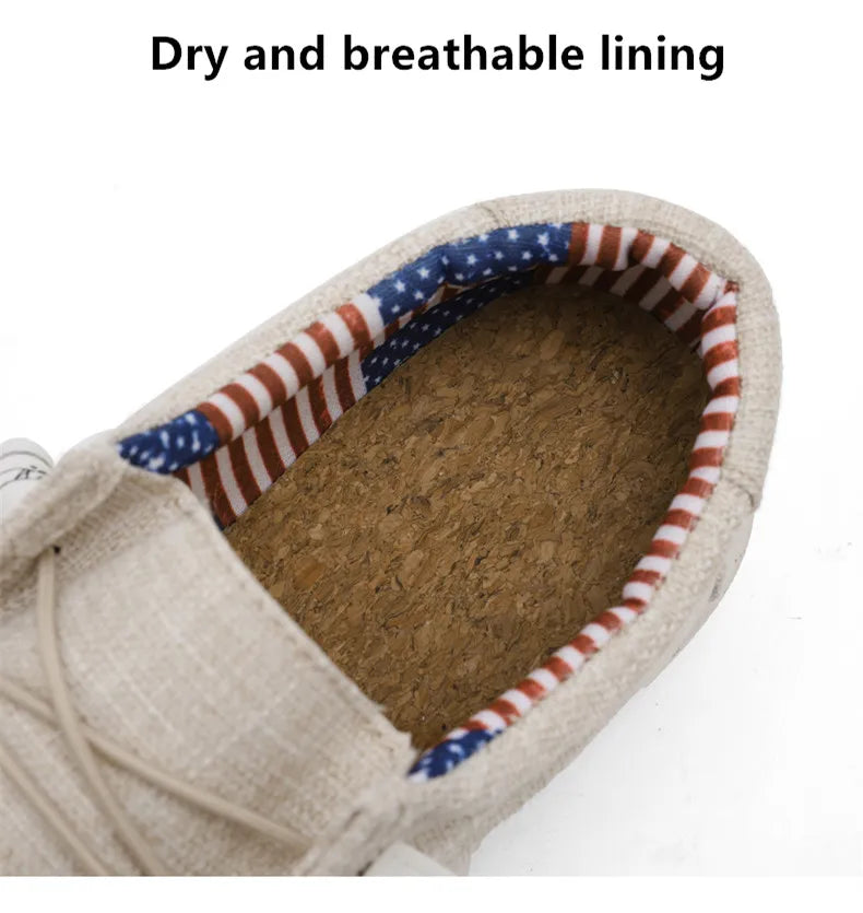 Pantofi sport pentru bărbați, pantofi de sport de vară, respirabili, ușori, din pânză, de dimensiuni mari, mocasini de mers pe jos