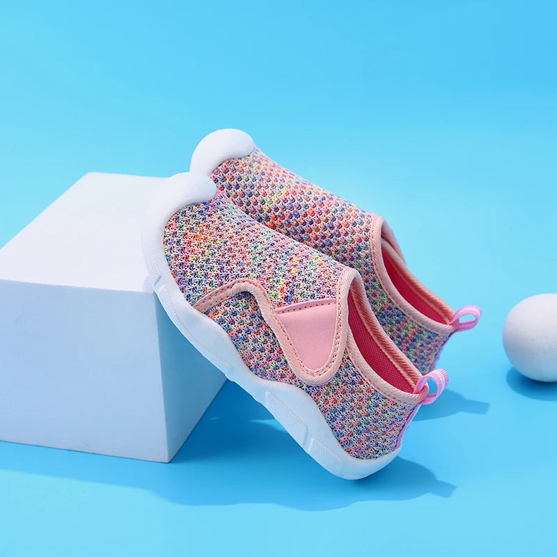 Mädchen Casual Sneaker 2025 - Innen Außen Rutschfest Atmungsaktiv Weiche Sohle - Frühling Sommer Herbst Vielseitig