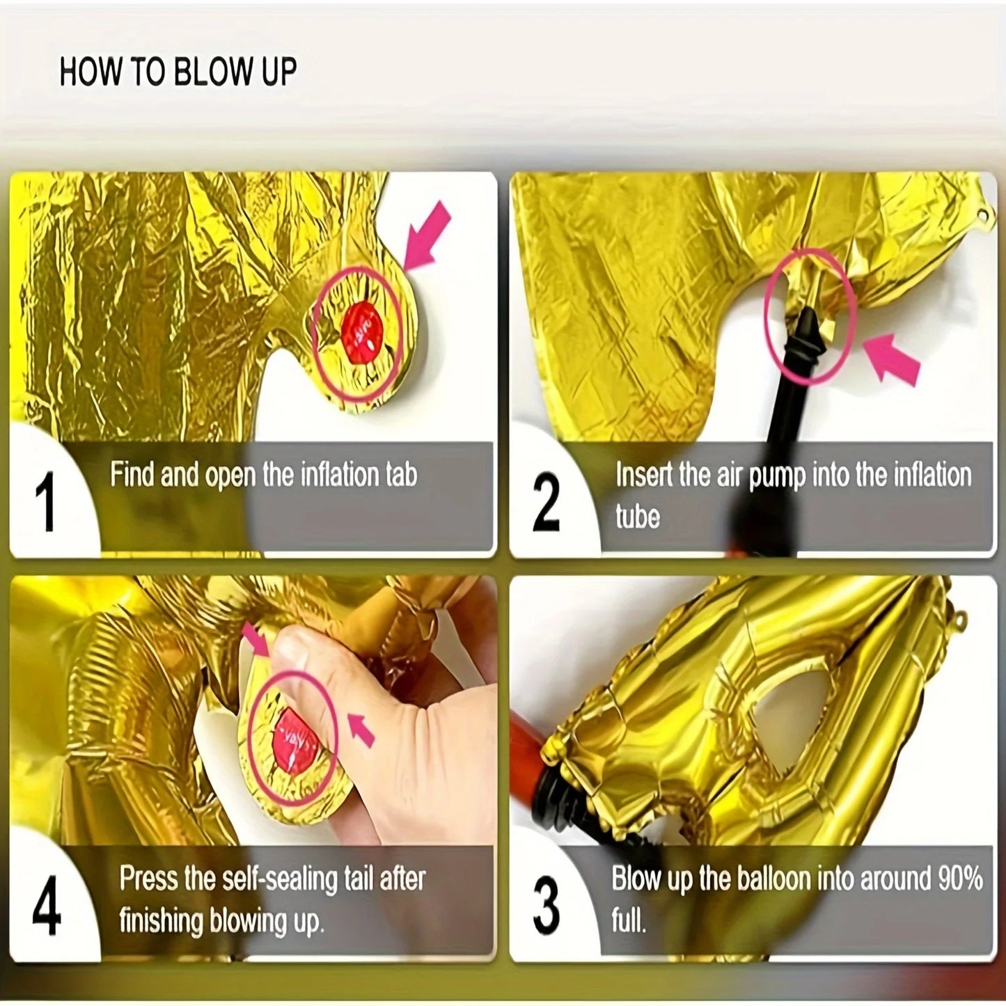 Choice 32Zoll Stehende Zahlenfolie - Roségold Silber 1St