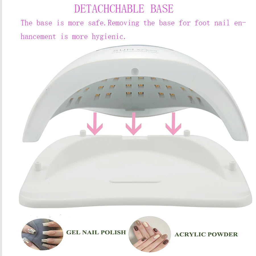 SUN X23Max Nagel Lampe 81LEDs Schnell Trocken UV Licht Für Gel Nägel UV Lampe Für Maniküre Lampe Intelligent Politur Nagel Trockner
