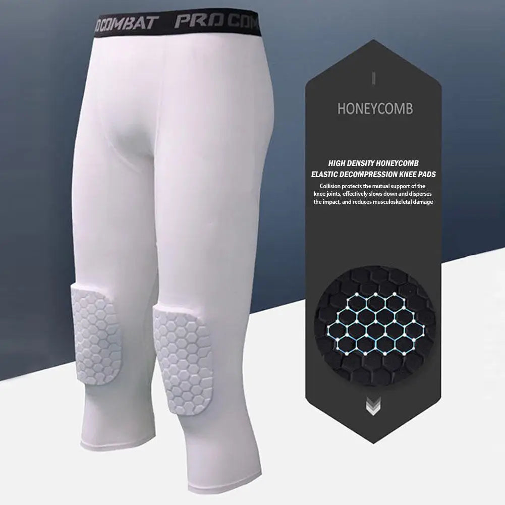 Sporthose 2025: Knee Protection Sports Pants Athletic Basketball - Knee Hex Pads Pants Sports Protective Gear Leggings Collection