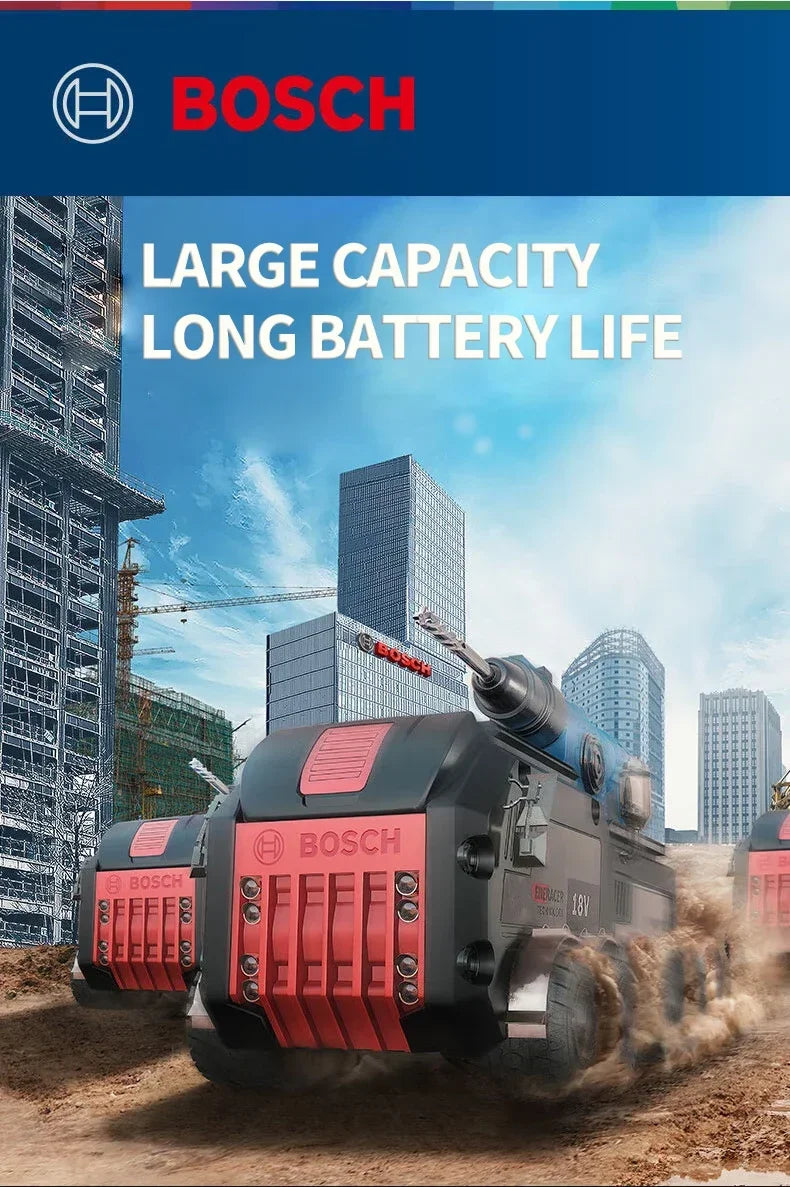 Original Bosch 18V 6.0AH rechargeable lithium-ion battery for BAT609 BAT609G BAT618 BAT618G 3601H61S10🔋🔋