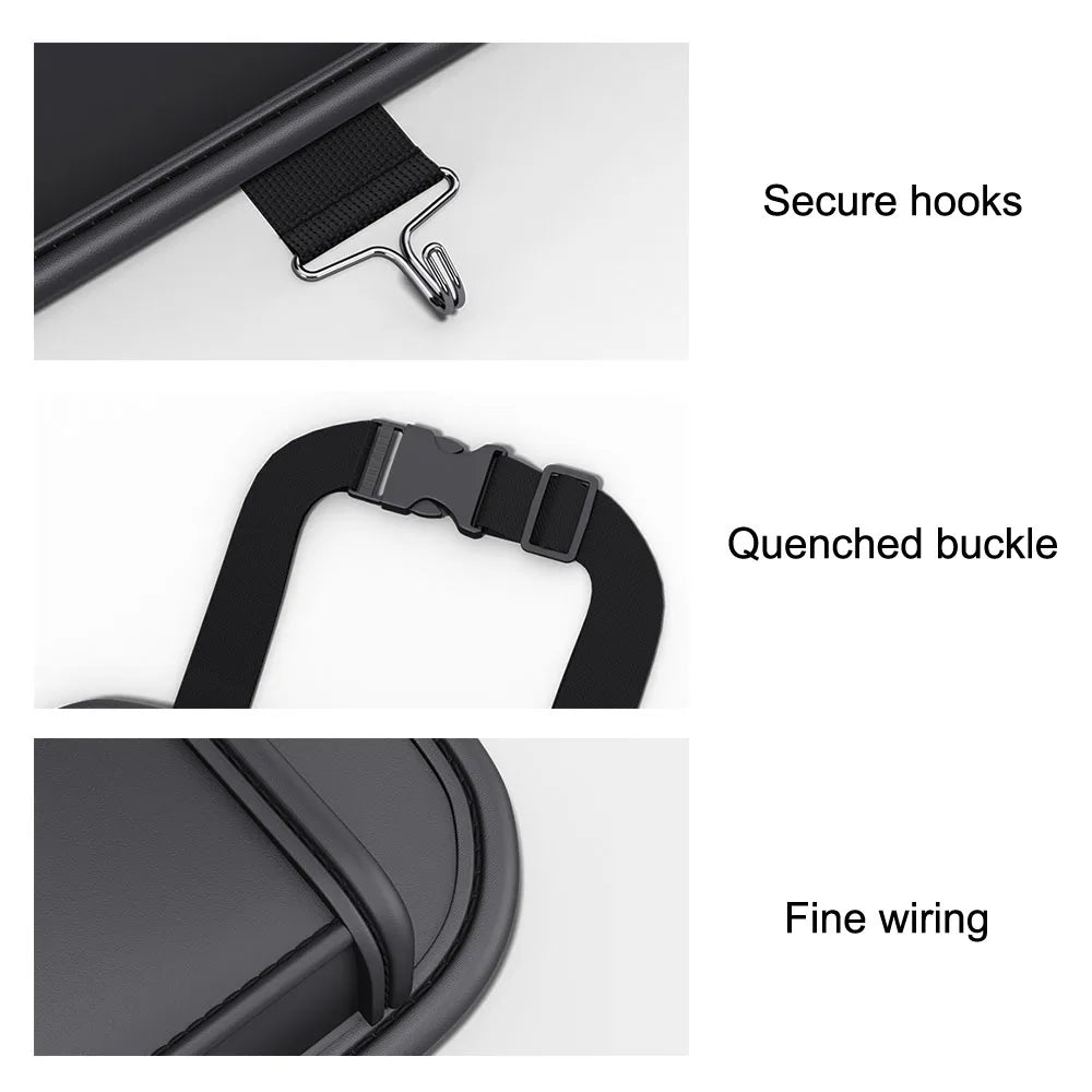Car seat back storage hanging bag Car Backseat Organizer Anti Kick Pad Cup Holder Car Accessories with Hook Tissue Holder