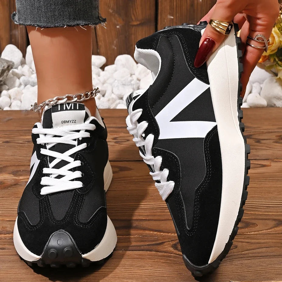 Meilecheng Damen Sneakers Bequem - Rutschfest PU Innensohle
