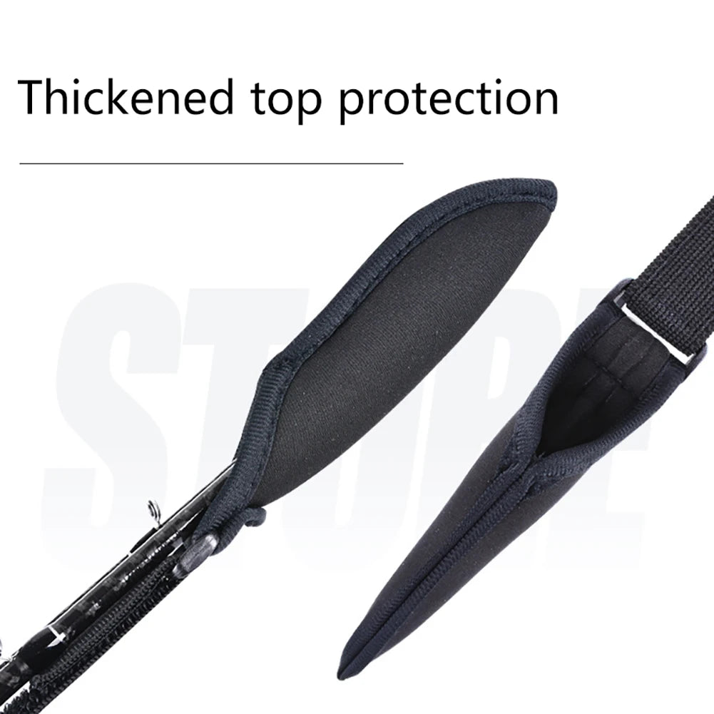 Angelruten-Schutz 2025: 1-10PCS Fishing Rod Protection Sleeves Luya Bundle - Rod Belt Adjustable Fishing Rod Sleeves Cover Strap Rod Organizer Fish Tool Collection