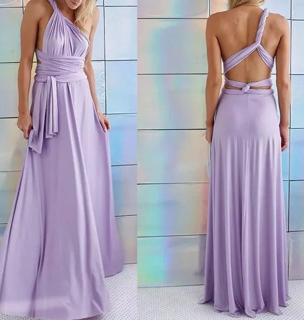 Sexy Women Boho Maxi Club Dress Red Bandage Long Dress Party Multiway Bridesmaids Convertible Infinity Robe Longue Femme