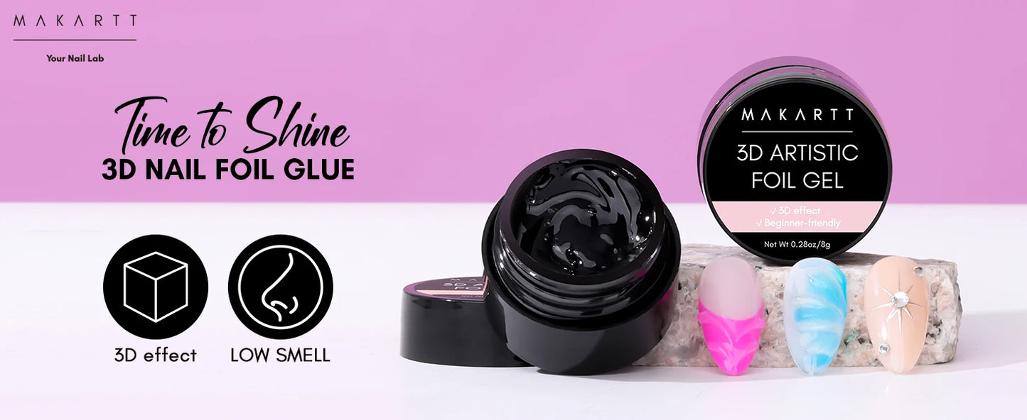 Nagel-Kleber 2025: Makartt-3D Foil-Glue 8ml - Transfer Gel Collection