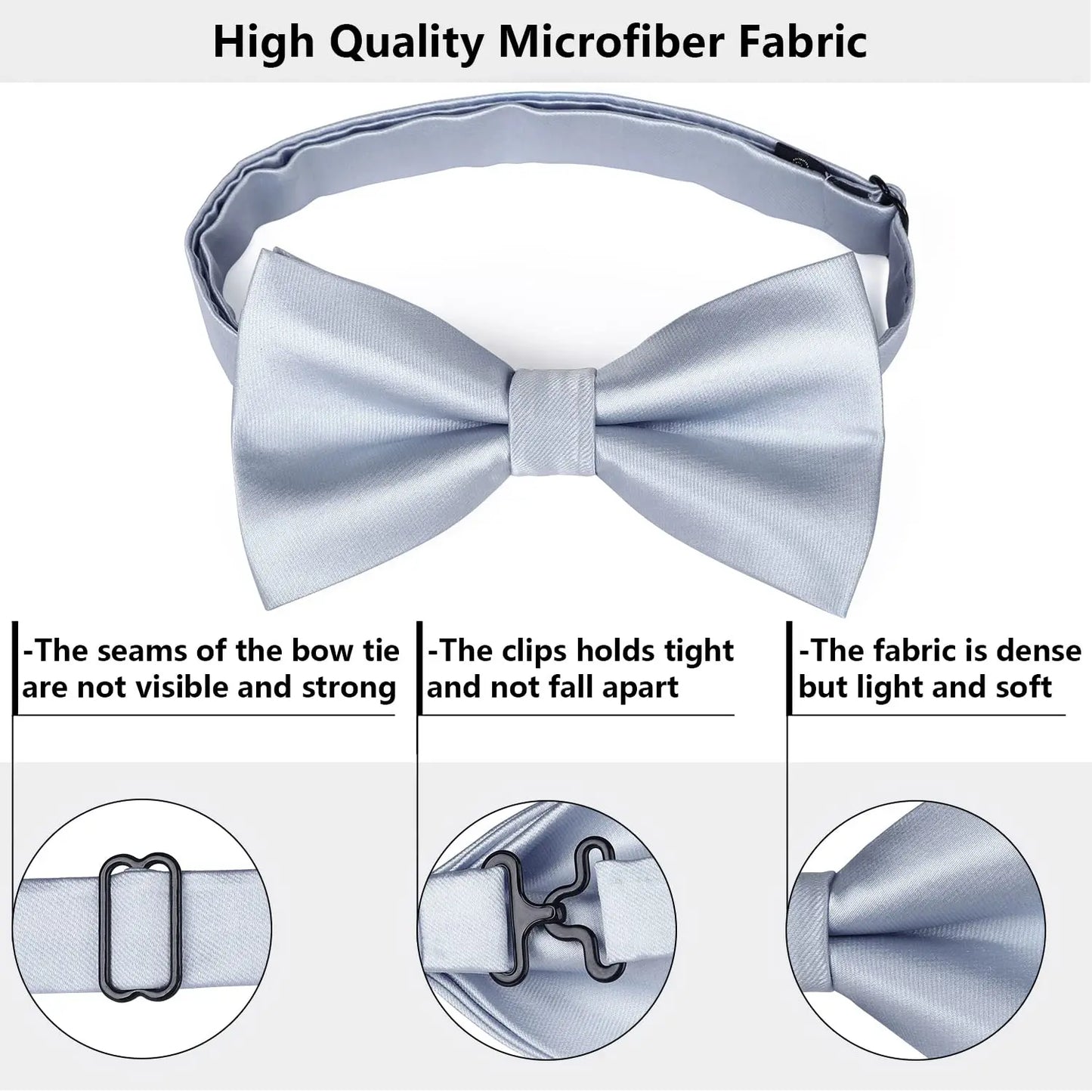 Papion Hi-Tie din mătase roz piersică, somon, pentru bărbați, set de butoni de buzunar, cu nod fluture, pentru nunți și afaceri